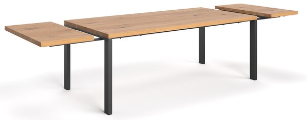 Stół z litego drewna Ramme z dostawkami Buk 120x80 cm Jedna dostawka 60 cm