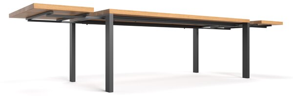 Stół z litego drewna Ramme z dostawkami Buk 120x80 cm Jedna dostawka 60 cm