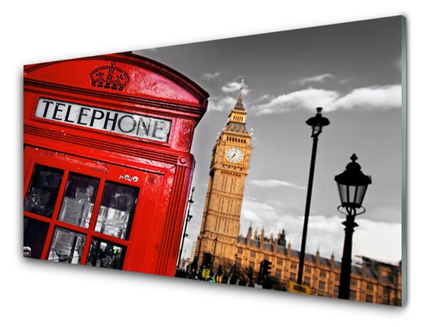 Obraz Akrylowy Budka Telefoniczna Londyn