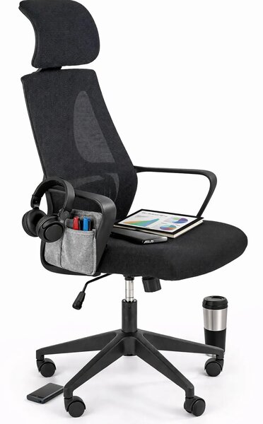 Ergonomiczny Fotel Czarny Biurowy Obrotowy G8-N03