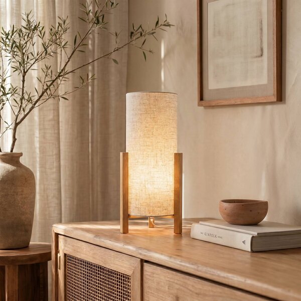 Näve Lampa stołowa 3193, jasne drewno, salon / jadalnia, drewno, skandynawski