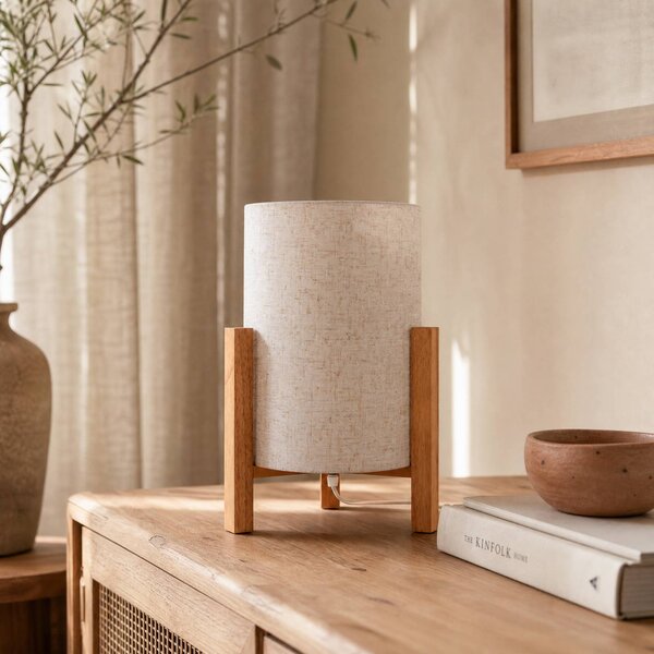 Näve Lampa stołowa 3193, jasne drewno, salon / jadalnia, drewno, skandynawski
