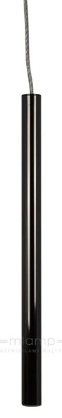 LAMPA wisząca LOYA P0461-01A-L8L8 Zumaline metalowa OPRAWA zwis LED 5W 3000K tuba sopel czarny perłowy - czarny