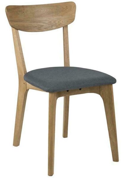 Drewniane krzesło skandynawskie z tapicerowanym siedziskiem Taxi