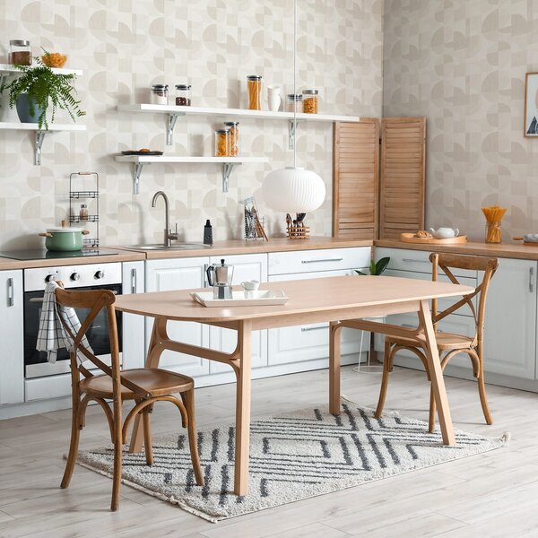 Tapety Minimalistyczna geometria w jasnokremowej palecie, Tapety w stylu skandynawskim, a00189 : Uwalls.pl