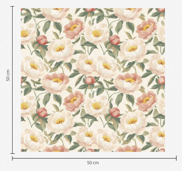 Tapety Akwarelowe piwonie w jasnych kolorach w stylu retro, Tapety Z kwiatami, Tapety Piwonie, a00193 : Uwalls.pl