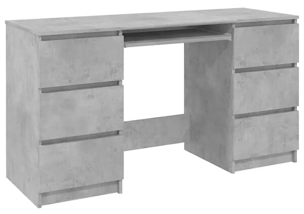 Minimalistyczne biurko w kolorze szarego betonu G7-M08