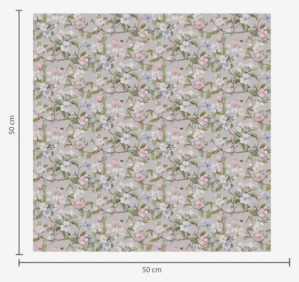 Tapety Pastelowy kwiatowy diagonal w stylu renesansowej tkaniny, Tapety Z kwiatami, a00205 : Uwalls.pl