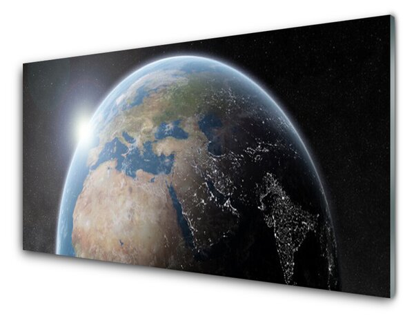 Obraz Szklany Planeta Ziemia Wszechświat