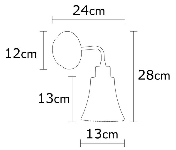 Kinkiet w kolorze miedzi ø 13 cm Foca – Opviq lights