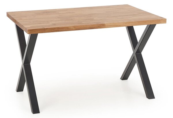 Stół z podstawą w kształcie litery X Apex 120/78 lite drewno