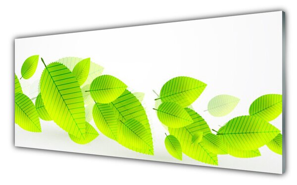 Obraz Szklany Liście Kwiaty Natura