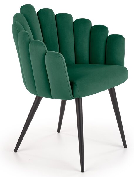 Krzesło na czterech nogach w stylu glamour K410