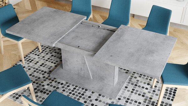 NOBLE NOIR Beton Millenium - STÓŁ ROZKŁADANY DO 218 cm!