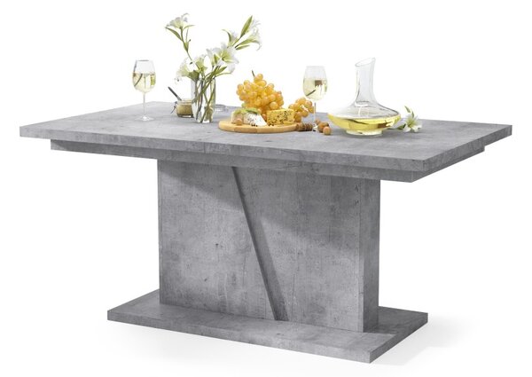 NOBLE NOIR Beton Millenium - STÓŁ ROZKŁADANY DO 218 cm!