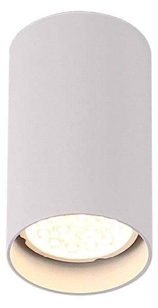 Natynkowa LAMPA sufitowa PET ROUND C0141 Maxlight downlight OPRAWA metalowa tuba biała - biały