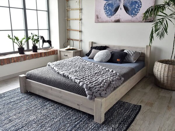 Drewniane łóżko Country New 27 - 160 cm