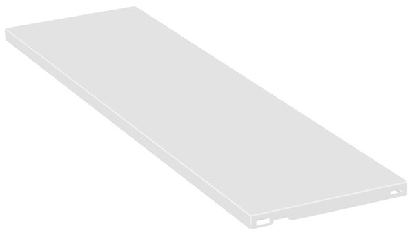 Metalowa półka do ELEMENT SYSTEM, 800 x 200 mm, biała, opakowanie 2 szt