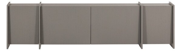 Szara szafka pod TV w dekorze jesionu 200x53x44 cm Brock – WOOOD