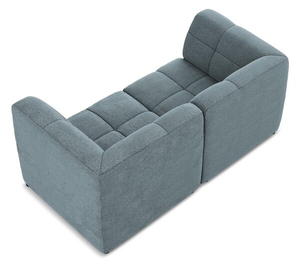 Niebieska sofa z materiału bouclé 180 cm Aloha – Makamii