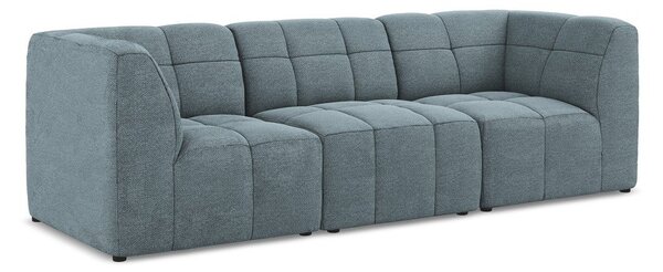 Niebieska sofa z materiału bouclé 255 cm Aloha – Makamii