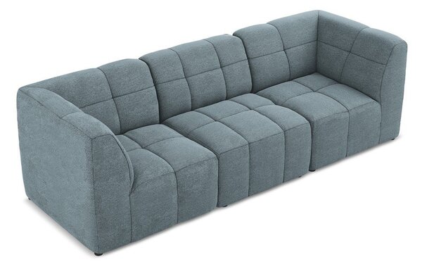 Niebieska sofa z materiału bouclé 255 cm Aloha – Makamii