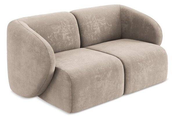 Jasnobrązowa sofa z tkaniny szenilowej 174 cm Lani – Makamii