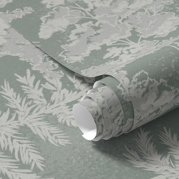 Tapety Drzewa iglaste w stylu tablicy kredowej na zielonym tle, Tapety natura, a00280 : Uwalls.pl