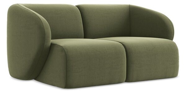 Zielona aksamitna sofa 174 cm Lani – Makamii