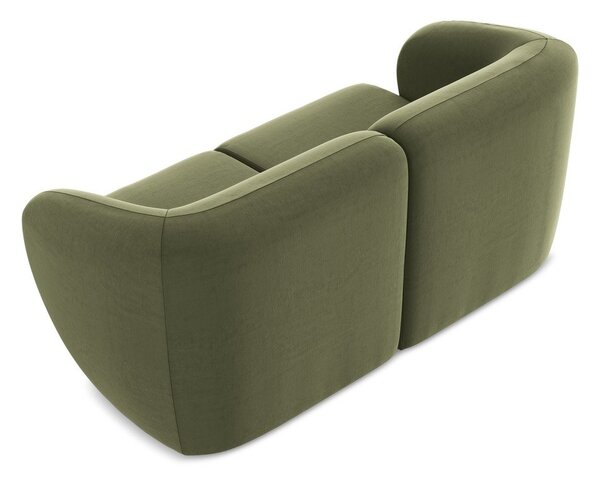 Zielona aksamitna sofa 174 cm Lani – Makamii
