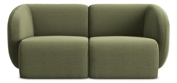 Zielona aksamitna sofa 174 cm Lani – Makamii