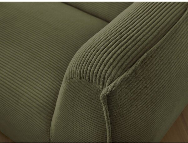 Zielona sztruksowa sofa 242 cm Giorgia – Bobochic Paris