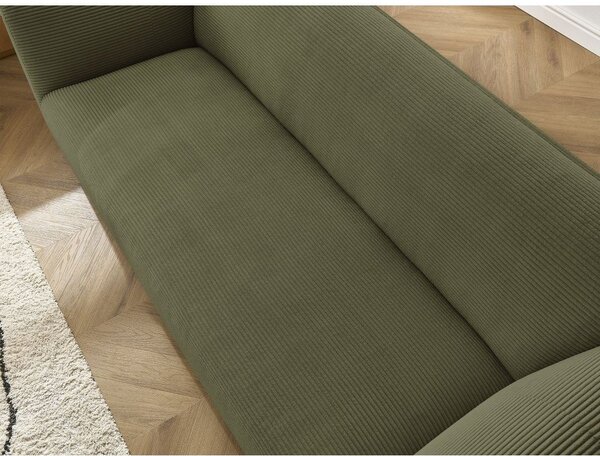 Zielona sztruksowa sofa 242 cm Giorgia – Bobochic Paris