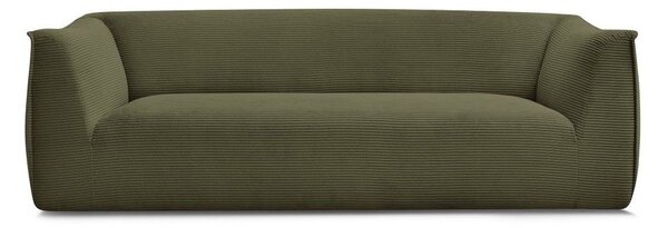 Zielona sztruksowa sofa 242 cm Giorgia – Bobochic Paris