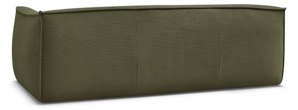 Zielona sztruksowa sofa 242 cm Giorgia – Bobochic Paris