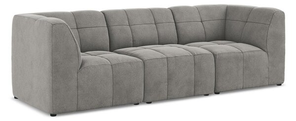 Szara aksamitna sofa 255 cm Aloha – Makamii