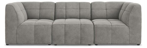 Szara aksamitna sofa 255 cm Aloha – Makamii