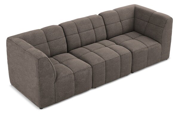 Brązowa sofa z materiału bouclé 255 cm Aloha – Makamii