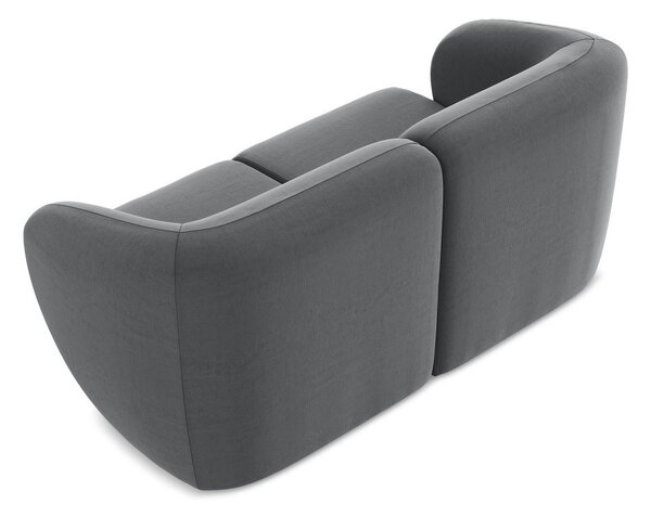 Szara aksamitna sofa 174 cm Lani – Makamii