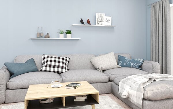 Biała Minimalistyczna Półka Wisząca S3-B10