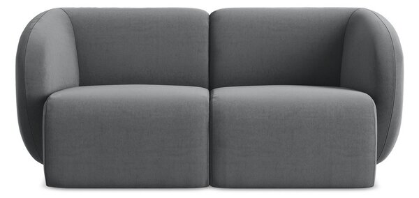 Szara aksamitna sofa 174 cm Lani – Makamii
