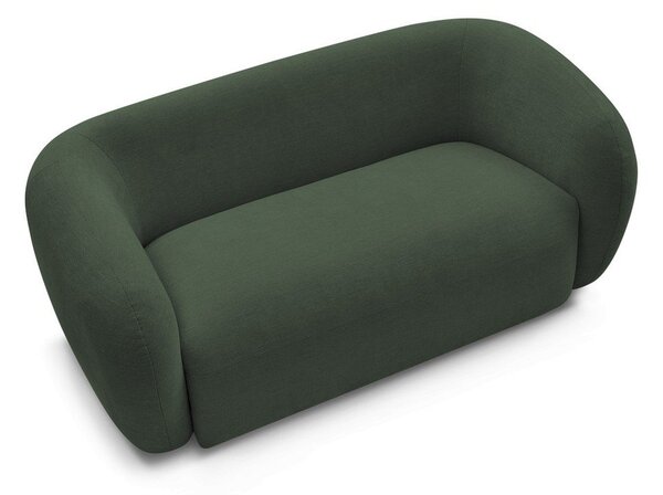 Zielona sofa z tkaniny szenilowej 160 cm Celine – Bobochic Paris