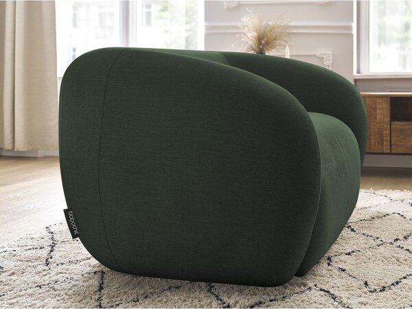 Zielona sofa z tkaniny szenilowej 160 cm Celine – Bobochic Paris