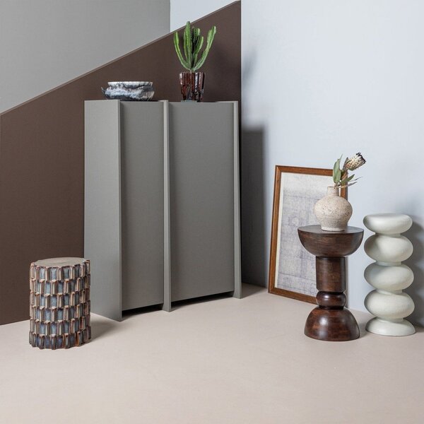 Okrągły stolik ceramiczny ø 35 cm Axu – WOOOD