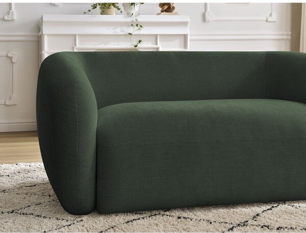 Zielona sofa z tkaniny szenilowej 160 cm Celine – Bobochic Paris