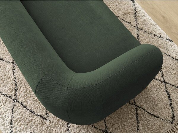 Zielona sofa z tkaniny szenilowej 160 cm Celine – Bobochic Paris