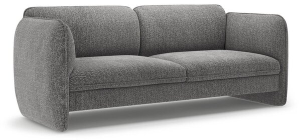 Ciemnoszara sofa z tkaniny szenilowej 204 cm Georgia – Micadoni
