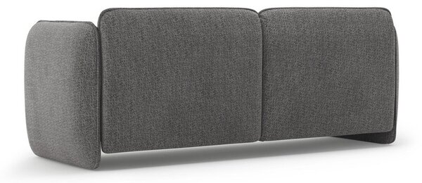 Ciemnoszara sofa z tkaniny szenilowej 204 cm Georgia – Micadoni