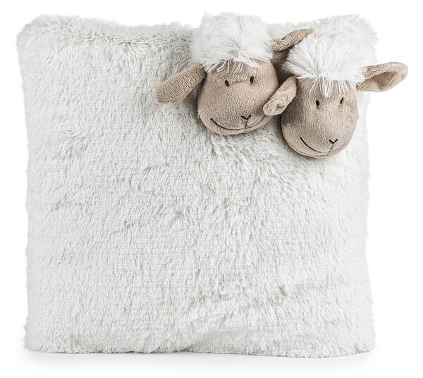 BO-MA Trading Poduszka owieczka biały, 35 x 35 cm