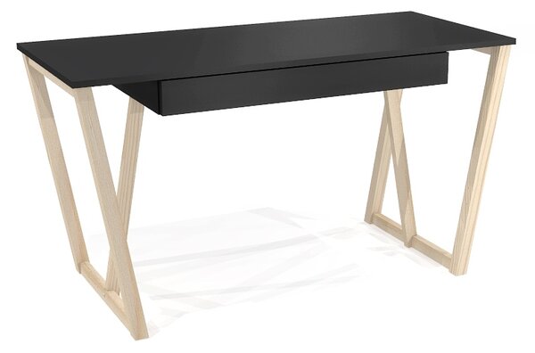 Skandynawskie biurko z szufladą V2 COLOR